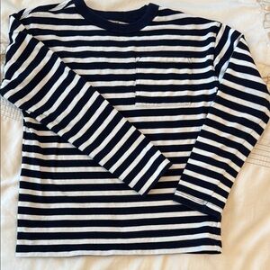 H&M 💯 cotton Striped Navy and White Kids Long Sleeve sweater